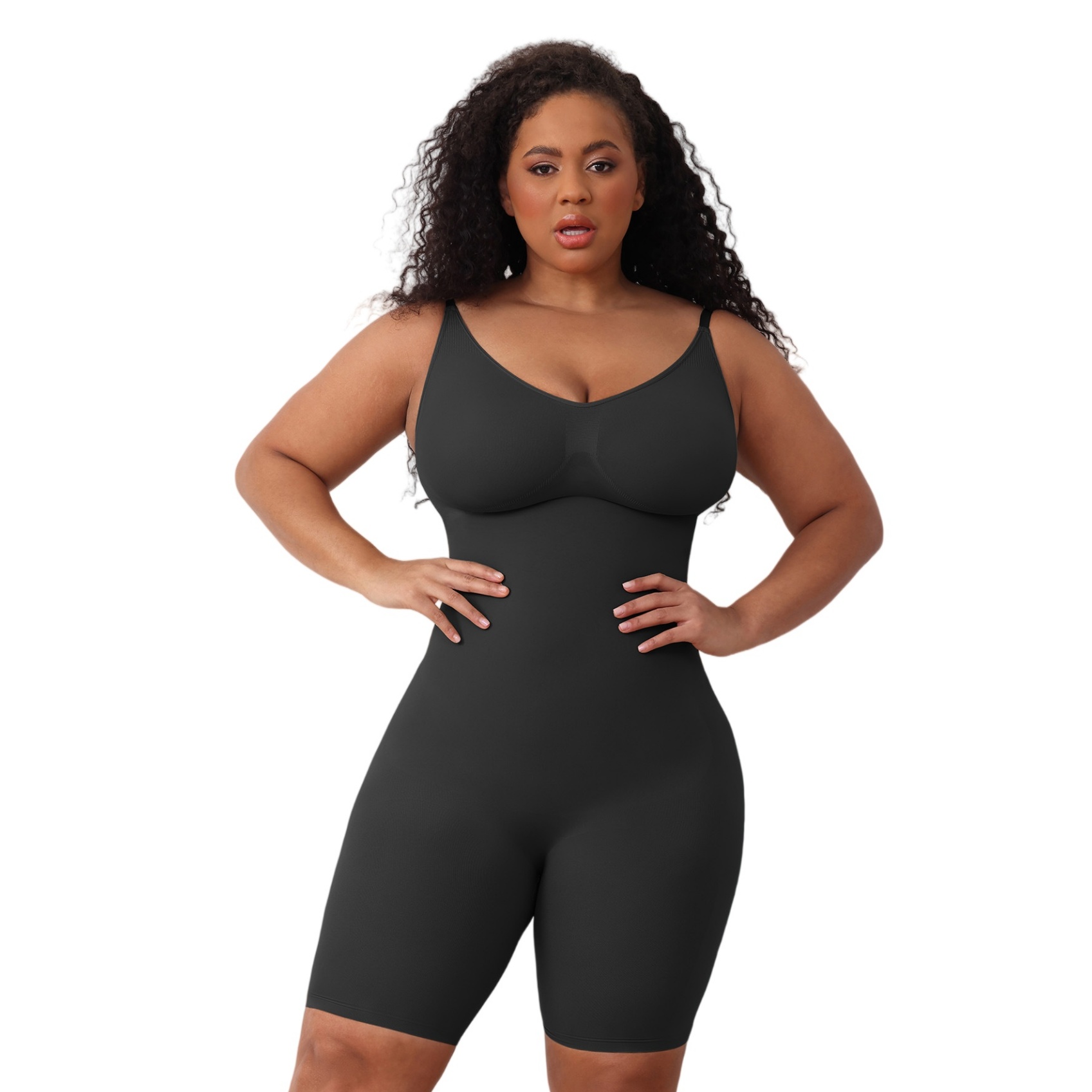 Womens Seamless Shapewear Bodysuit Romper - Full Body Shaper Jumpsuit
